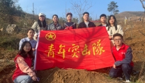 青年志愿齐行动  植树添绿正当时